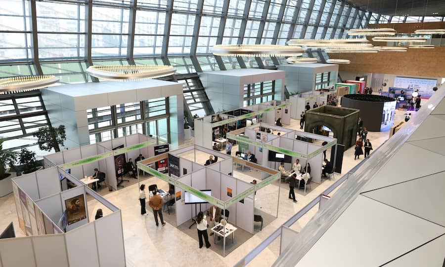 Produktpräsentation auf einer Messe